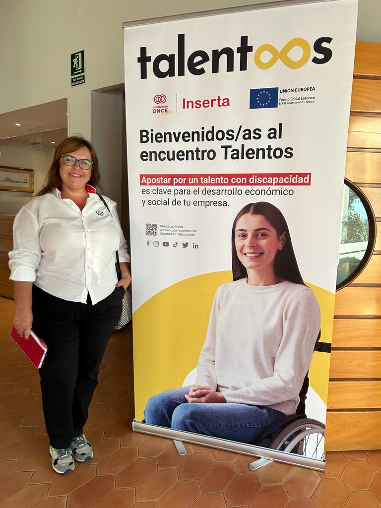 La responsable de RRHH de Camacho textil en la presentación del programa Talentos de Fundación Once